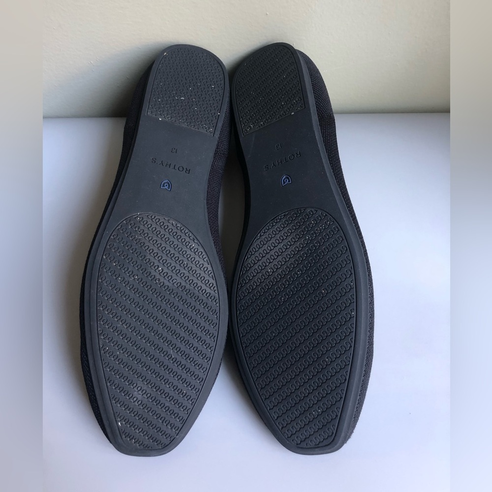 Rothy’s Black Knit Classic Loafers Ballet Flat Size: W13 - Picture 11 of 12